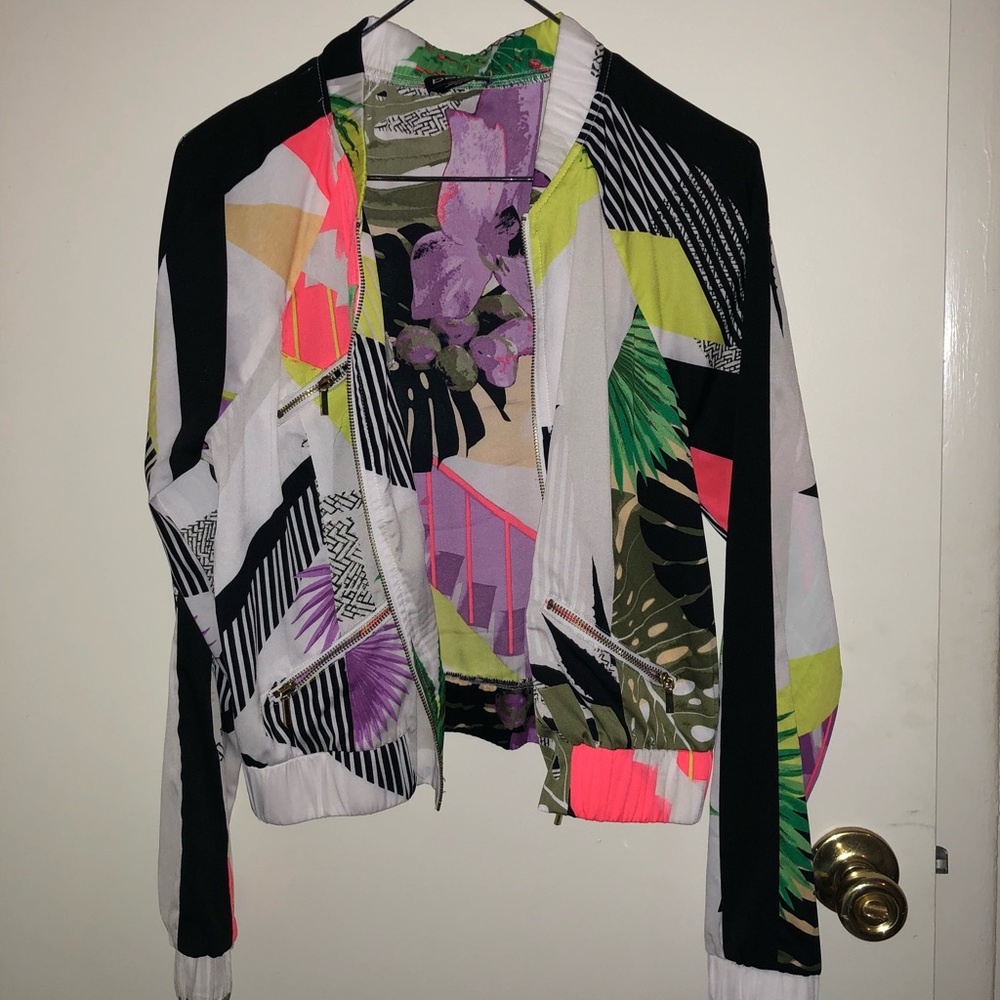 Graphic Bomber Jacket